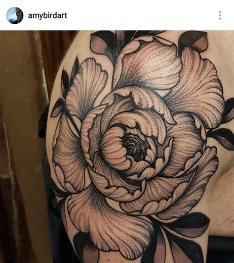 blackwork flower tattoo|japanese blackwork tattoo.